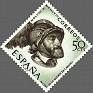 Spain 1958 Characters 50 CTS Brown & Green Edifil 1225